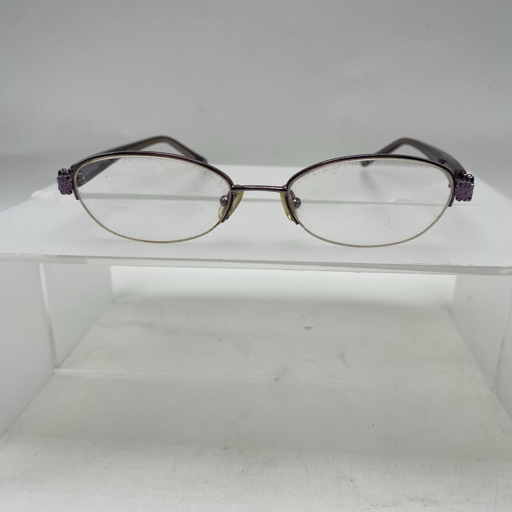 Coach Eyeglasses Women FRAMES ONLY 1007 Orena 1007 Half Rim Gold Lilac 208